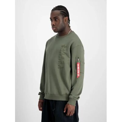 Gestickter Hoodie Alpha Industries Vert S Homme Gestickter Hoodie Alpha Industries Vert S Homme