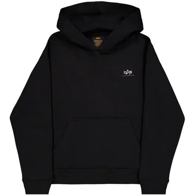 Kapuzensweatshirt mit kleinem Logo Alpha Industries Basic TPU Noir M Homme Kapuzensweatshirt mit kleinem Logo Alpha Industries Basic TPU Noir M Homme