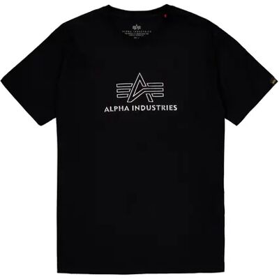 T-Shirt Alpha Industries Basic TPU Noir 3XL Homme T-Shirt Alpha Industries Basic TPU Noir 3XL Homme