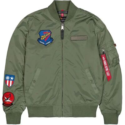Jacke Alpha Industries MA-1 TT Vert M Homme Jacke Alpha Industries MA-1 TT Vert M Homme