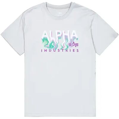 T-Shirt Alpha Industries Nebula Gris L Homme T-Shirt Alpha Industries Nebula Gris L Homme