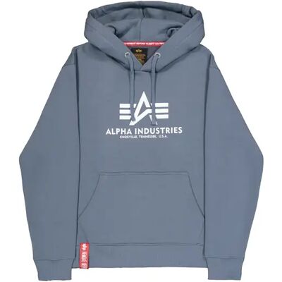 Hoodie Alpha Industries Basic Bleu L Homme Hoodie Alpha Industries Basic Bleu L Homme