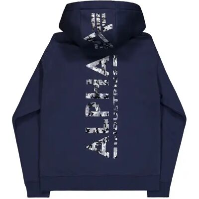 Hoodie Alpha Industries Backprint Mirror Bleu L Homme Hoodie Alpha Industries Backprint Mirror Bleu L Homme