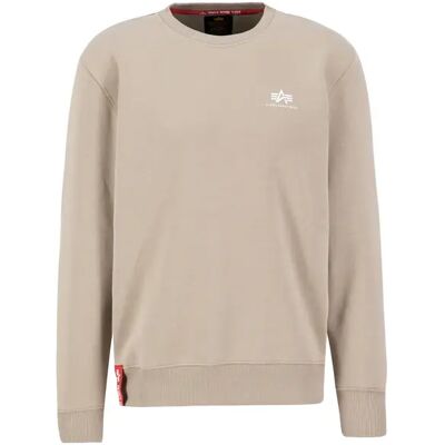 Pullover Alpha Industries Basic Small Logo Beige 2XL Homme Pullover Alpha Industries Basic Small Logo Beige 2XL Homme