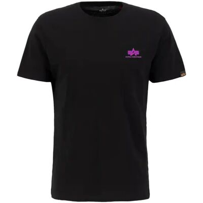 T-Shirt Alpha Industries Basic Small Logo Noir M Homme T-Shirt Alpha Industries Basic Small Logo Noir M Homme