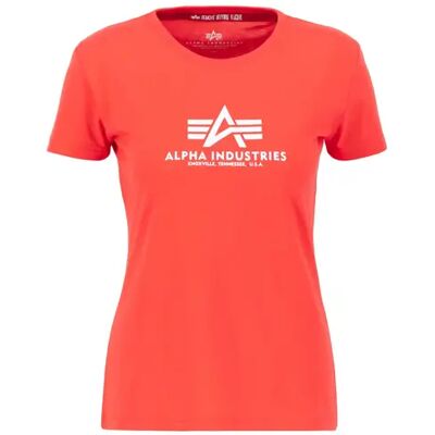 T-Shirt Alpha Industries New Basic Rouge M Femme T-Shirt Alpha Industries New Basic Rouge M Femme
