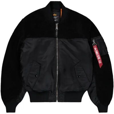 Jacke Alpha Industries MA-1 Teddy Noir S Homme Jacke Alpha Industries MA-1 Teddy Noir S Homme
