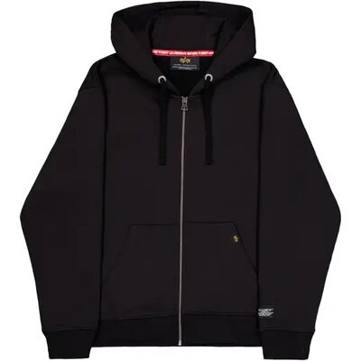 Zip-Hoodie Alpha Industries Labe Back Print Noir L Homme Zip-Hoodie Alpha Industries Labe Back Print Noir L Homme
