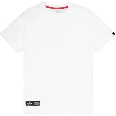 T-Shirt Alpha Industries Labe Back Print Blanc 3XL Homme T-Shirt Alpha Industries Labe Back Print Blanc 3XL Homme