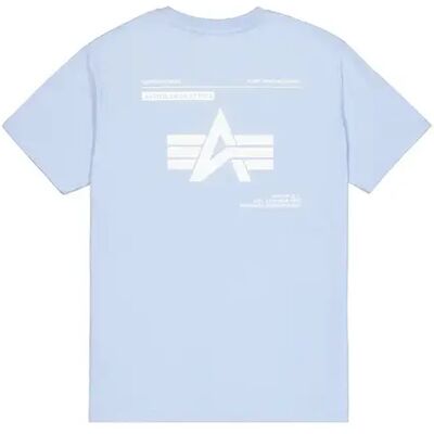 T-Shirt mit Druck auf dem Rücken Alpha Industries Label Bleu XL Homme T-Shirt mit Druck auf dem Rücken Alpha Industries Label Bleu XL Homme