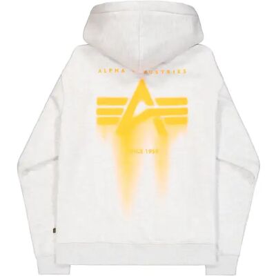 Hoodie Alpha Industries Spray Gris L Homme Hoodie Alpha Industries Spray Gris L Homme