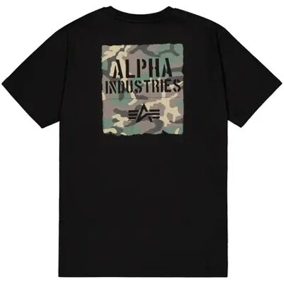 T-Shirt Alpha Industries Camo Noir L Homme T-Shirt Alpha Industries Camo Noir L Homme
