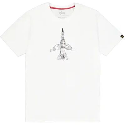 T-Shirt Alpha Industries Air Force Sketch Blanc L Homme T-Shirt Alpha Industries Air Force Sketch Blanc L Homme