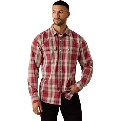 Hemd Ariat Retro Hawthorne Rouge M Homme Hemd Ariat Retro Hawthorne Rouge M Homme