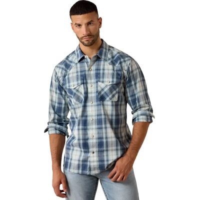 Hemd Ariat Retro Heathcliff Bleu M Homme Hemd Ariat Retro Heathcliff Bleu M Homme