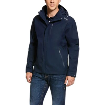 Regenjacke Ariat Coastal H2O Bleu 2XL Homme Regenjacke Ariat Coastal H2O Bleu 2XL Homme