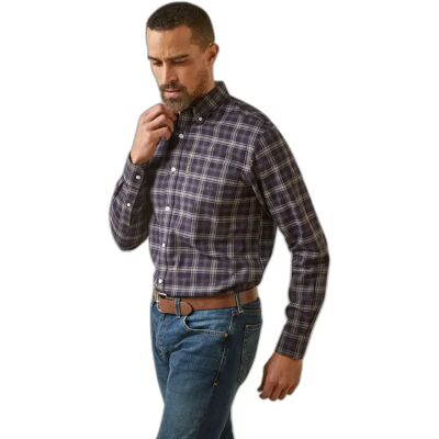 Langarmhemd Ariat Clement Bleu S Homme Langarmhemd Ariat Clement Bleu S Homme