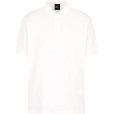 Polo mit regulärer Passform und Logo Armani Exchange Blanc XL Homme Polo mit regulärer Passform und Logo Armani Exchange Blanc XL Homme