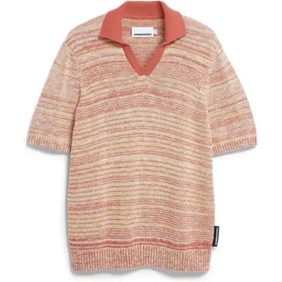 Polo Armedangels Yarnmix Rouge M Homme Polo Armedangels Yarnmix Rouge M Homme
