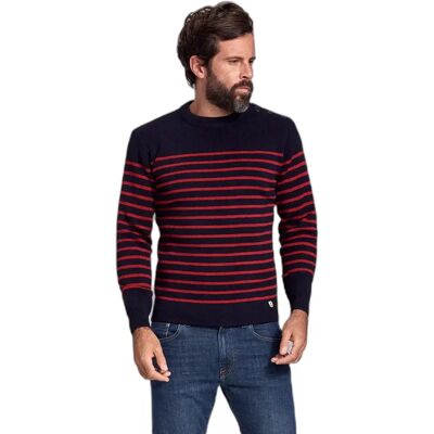 Pullover mit Rundhalsausschnitt Armor-Lux Molene Bleu XL Homme Pullover mit Rundhalsausschnitt Armor-Lux Molene Bleu XL Homme