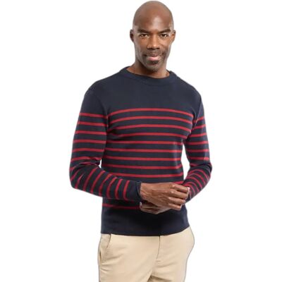 Pullover mit Rundhalsausschnitt Armor-Lux Goulenez Bleu 2XL Homme Pullover mit Rundhalsausschnitt Armor-Lux Goulenez Bleu 2XL Homme