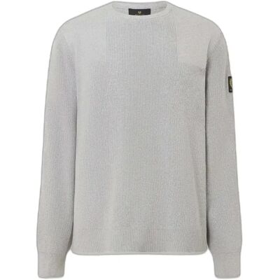 Pullover Belstaff Commander Jumper Gris XL Homme Pullover Belstaff Commander Jumper Gris XL Homme