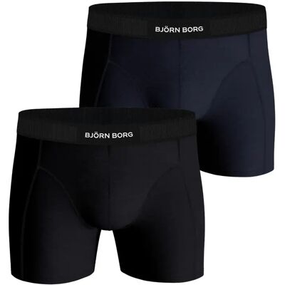 Boxer Björn Borg Premium Stretch (x2) Multicolore XS Homme Boxer Björn Borg Premium Stretch (x2) Multicolore XS Homme