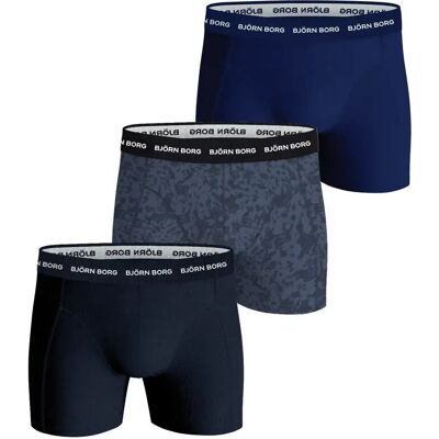 Boxer aus Baumwolle Björn Borg Stretch (x3) Bleu XS Homme Boxer aus Baumwolle Björn Borg Stretch (x3) Bleu XS Homme