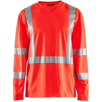 Langarmshirt mit hoher Sichtbarkeit V-Ausschnitt UV-Schutz Geruchshemmend Blaklader Rouge 2XL Homme Langarmshirt mit hoher Sichtbarkeit V-Ausschnitt UV-Schutz Geruchshemmend Blaklader Rouge 2XL Homme