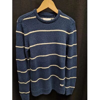 Gestreifter Pullover Blend Bleu M Homme Gestreifter Pullover Blend Bleu M Homme