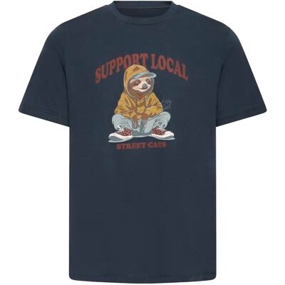 T-Shirt Blend Irving Funny Graphic Bleu M Homme T-Shirt Blend Irving Funny Graphic Bleu M Homme