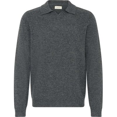Pullover mit Polokragen Blend Branko Gris S Homme Pullover mit Polokragen Blend Branko Gris S Homme
