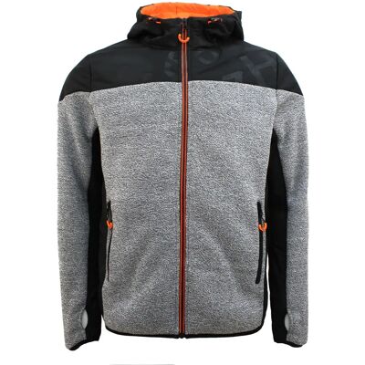 Fleece aus zwei Materialien Degré Celsius Cooper Gris M Homme Fleece aus zwei Materialien Degré Celsius Cooper Gris M Homme
