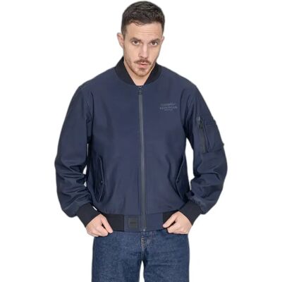 Bombers Original Jacke Bombers Galveston Bleu M Homme Bombers Original Jacke Bombers Galveston Bleu M Homme