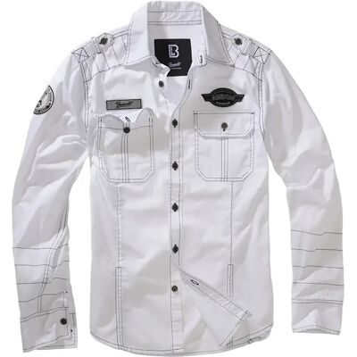 Langarmshirt Brandit Luis Vintage Blanc 7XL Homme Langarmshirt Brandit Luis Vintage Blanc 7XL Homme