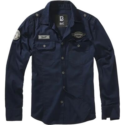 Langarmshirt Brandit Luis Vintage Bleu XL Homme Langarmshirt Brandit Luis Vintage Bleu XL Homme
