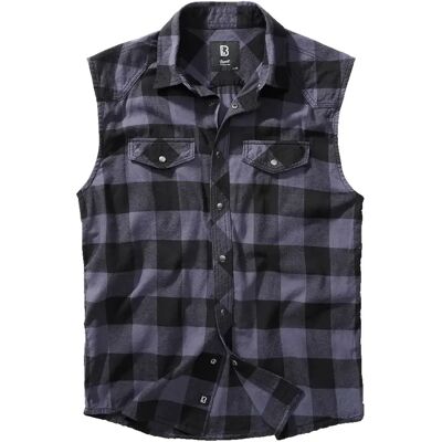 Ärmelloses kariertes Hemd Brandit Noir 6XL Homme Ärmelloses kariertes Hemd Brandit Noir 6XL Homme