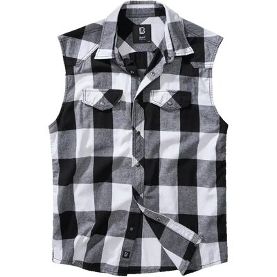 Ärmelloses kariertes Hemd Brandit Blanc 6XL Homme Ärmelloses kariertes Hemd Brandit Blanc 6XL Homme