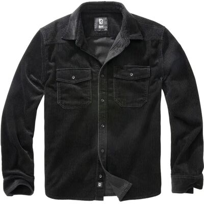 Klassische langärmlige Samtbluse Brandit Noir 5XL Homme Klassische langärmlige Samtbluse Brandit Noir 5XL Homme