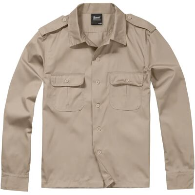 Langarmshirt Brandit US Beige 4XL Homme Langarmshirt Brandit US Beige 4XL Homme