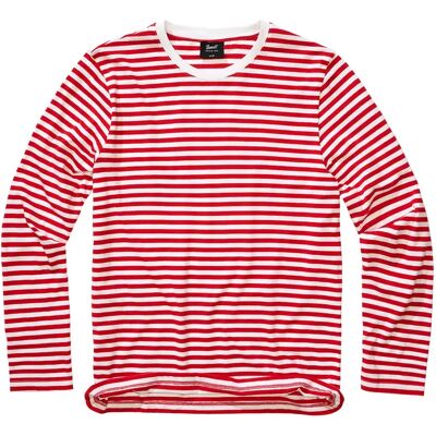 Langarmshirt Brandit Stripe Rouge L Homme Langarmshirt Brandit Stripe Rouge L Homme