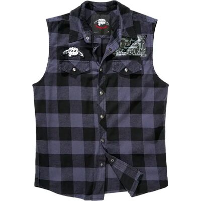 Ärmellose karierten Hemd Brandit Ozzy Noir 4XL Homme Ärmellose karierten Hemd Brandit Ozzy Noir 4XL Homme