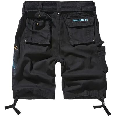 Cargo Shorts Brandit Iron Maiden Savage Fear of the Dark Noir M Homme Cargo Shorts Brandit Iron Maiden Savage Fear of the Dark Noir M Homme