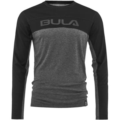 Langarmshirt aus Wolle Bula Retro Merino Noir L Homme Langarmshirt aus Wolle Bula Retro Merino Noir L Homme