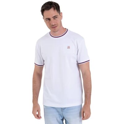 T-Shirt aus meliertem Baumwollstoff Camberabero Blanc 3XL Homme T-Shirt aus meliertem Baumwollstoff Camberabero Blanc 3XL Homme