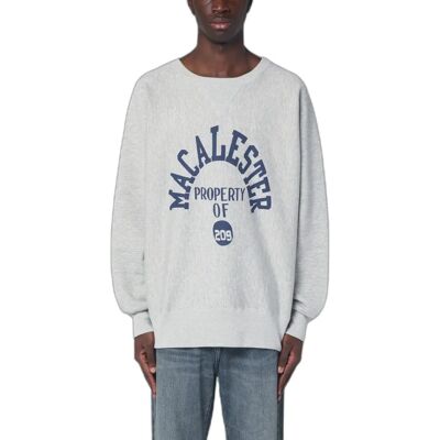 Sweatshirt mit Rundhalsausschnitt Champion Gris S Homme Sweatshirt mit Rundhalsausschnitt Champion Gris S Homme