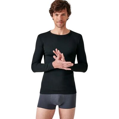 Langarmshirt Damart Thermolactyl Noir L Homme Langarmshirt Damart Thermolactyl Noir L Homme