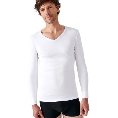 Langarmshirt Damart Thermolactyl Blanc L Homme Langarmshirt Damart Thermolactyl Blanc L Homme