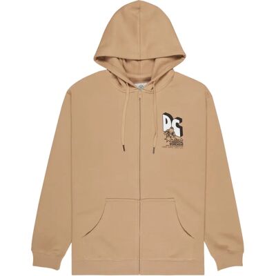 Kapuzensweatshirt mit Reißverschluss DC Shoes Anodized Beige M Homme Kapuzensweatshirt mit Reißverschluss DC Shoes Anodized Beige M Homme