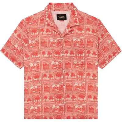 Hemd Deus Ex Machina Mail Man Rouge L Homme Hemd Deus Ex Machina Mail Man Rouge L Homme